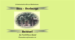 Desktop Screenshot of heuherberge-beldorf.de