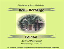 Tablet Screenshot of heuherberge-beldorf.de